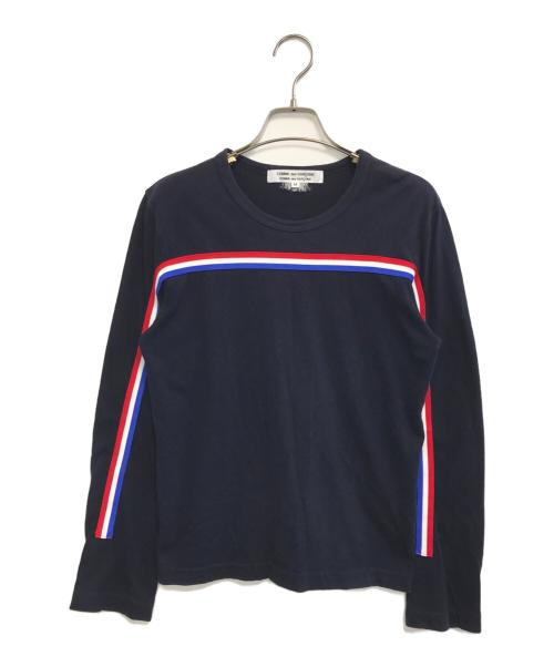 COMME des GARCONS COMME des GARCONS（コムデギャルソン コムデギャルソン）COMME des GARCONS COMME des GARCONS (コムデギャルソン コムデギャルソン) ロングスリーブカットソー ネイビー サイズ:Mの古着・服飾アイテム