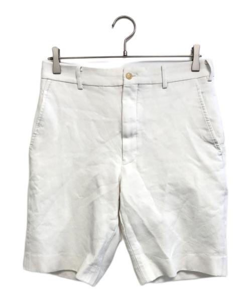 COMME des GARCONS HOMME PLUS（コムデギャルソンオムプリュス）COMME des GARCONS HOMME PLUS (コムデギャルソンオムプリュス) ポリ縮絨ハーフパンツ ホワイト サイズ:XSの古着・服飾アイテム