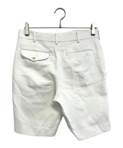 COMME des GARCONS HOMME PLUS（コムデギャルソンオムプリュス）COMME des GARCONS HOMME PLUS (コムデギャルソンオムプリュス) ポリ縮絨ハーフパンツ ホワイト サイズ:XSの古着・服飾アイテム