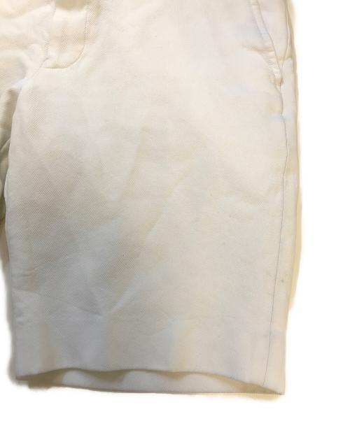 COMME des GARCONS HOMME PLUS（コムデギャルソンオムプリュス）COMME des GARCONS HOMME PLUS (コムデギャルソンオムプリュス) ポリ縮絨ハーフパンツ ホワイト サイズ:XSの古着・服飾アイテム