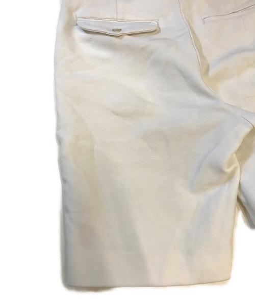 COMME des GARCONS HOMME PLUS（コムデギャルソンオムプリュス）COMME des GARCONS HOMME PLUS (コムデギャルソンオムプリュス) ポリ縮絨ハーフパンツ ホワイト サイズ:XSの古着・服飾アイテム