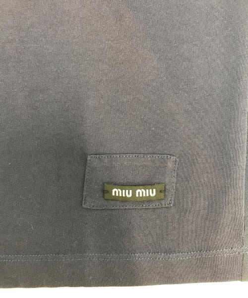MIU MIU（ミュウミュウ）MIU MIU (ミュウミュウ) 半袖ブラウス ネイビー サイズ:XSの古着・服飾アイテム