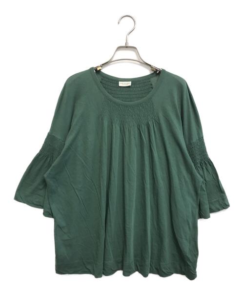 DRIES VAN NOTEN（ドリスヴァンノッテン）DRIES VAN NOTEN (ドリスヴァンノッテン) ブラウス グリーン サイズ:Extra Smallの古着・服飾アイテム
