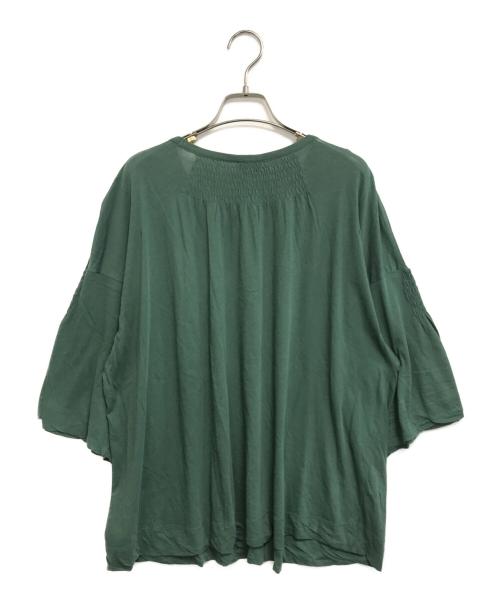 DRIES VAN NOTEN（ドリスヴァンノッテン）DRIES VAN NOTEN (ドリスヴァンノッテン) ブラウス グリーン サイズ:Extra Smallの古着・服飾アイテム
