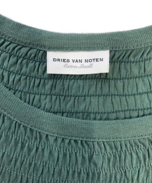 DRIES VAN NOTEN（ドリスヴァンノッテン）DRIES VAN NOTEN (ドリスヴァンノッテン) ブラウス グリーン サイズ:Extra Smallの古着・服飾アイテム