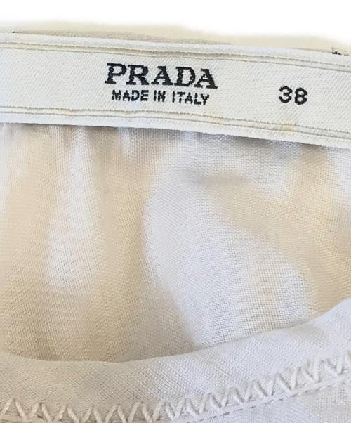 PRADA（プラダ）PRADA (プラダ) ミニスカート ベージュ サイズ:38の古着・服飾アイテム