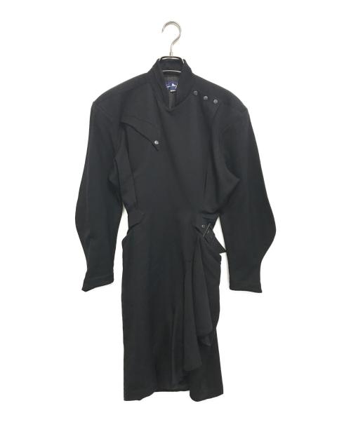 Thierry Mugler（ティエリーミュグレ）Thierry Mugler (ティエリーミュグレ) 変形コート ブラック サイズ:9A3の古着・服飾アイテム