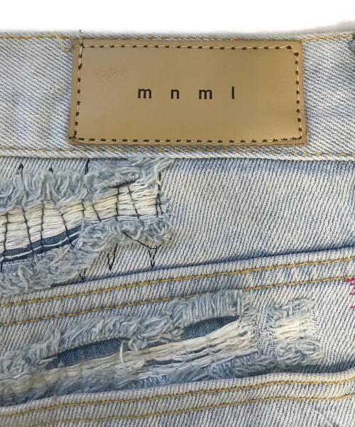 mnml（ミニマル）mnml (ミニマル) ダメージデニムパンツ インディゴ サイズ:33の古着・服飾アイテム