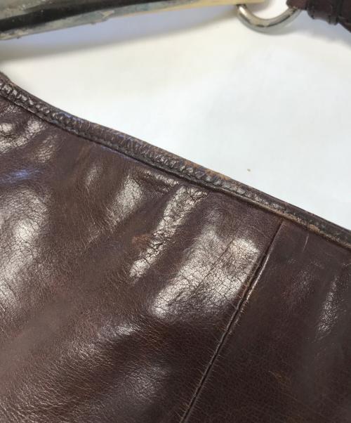 Yves Saint Laurent（イヴサンローラン）Yves Saint Laurent (イヴサンローラン) レザーショルダーバッグ ブラウン サイズ:表記なしの古着・服飾アイテム