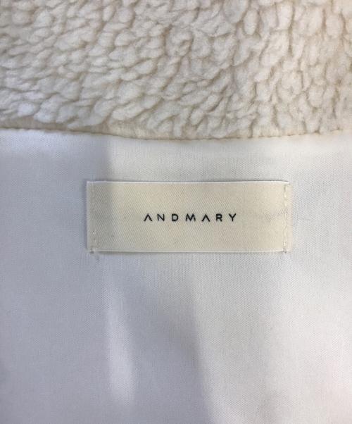 ANDMARY（アンドマリー）ANDMARY (アンドマリー) Fluffy zip up jacket ベージュ サイズ:Fの古着・服飾アイテム