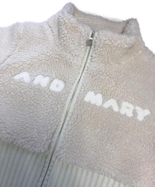 ANDMARY（アンドマリー）ANDMARY (アンドマリー) Fluffy zip up jacket ベージュ サイズ:Fの古着・服飾アイテム