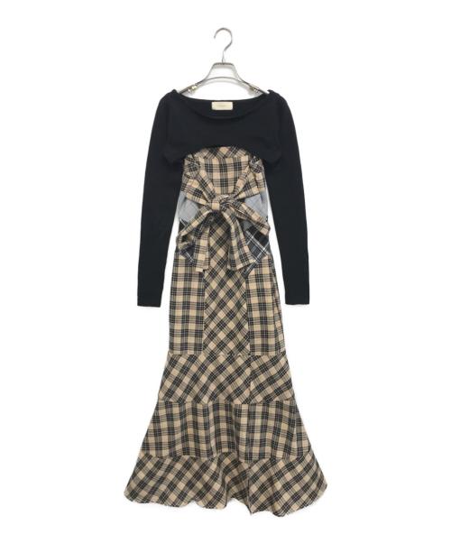 ANDMARY（アンドマリー）ANDMARY (アンドマリー) Juni check dress ブラック サイズ:Mの古着・服飾アイテム