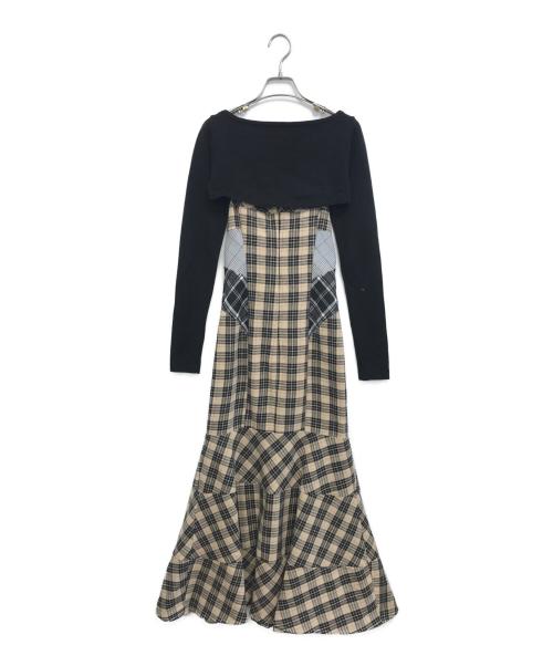 ANDMARY（アンドマリー）ANDMARY (アンドマリー) Juni check dress ブラック サイズ:Mの古着・服飾アイテム