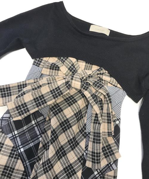 ANDMARY（アンドマリー）ANDMARY (アンドマリー) Juni check dress ブラック サイズ:Mの古着・服飾アイテム