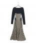 ANDMARY (アンドマリー) Juni check dress ブラック サイズ:M：10000円