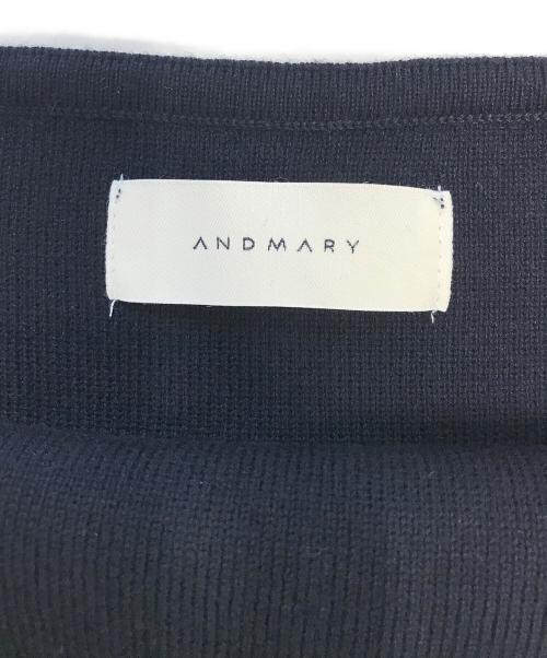 ANDMARY（アンドマリー）ANDMARY (アンドマリー) Lulu silky knit set up ネイビー サイズ:Fの古着・服飾アイテム