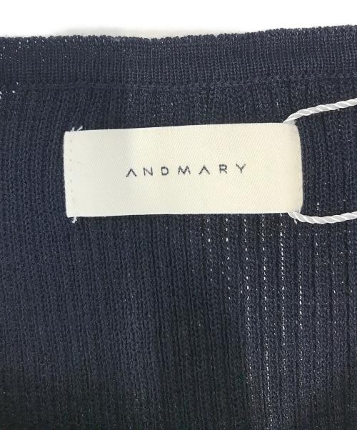 ANDMARY（アンドマリー）ANDMARY (アンドマリー) Lulu silky knit set up ネイビー サイズ:Fの古着・服飾アイテム
