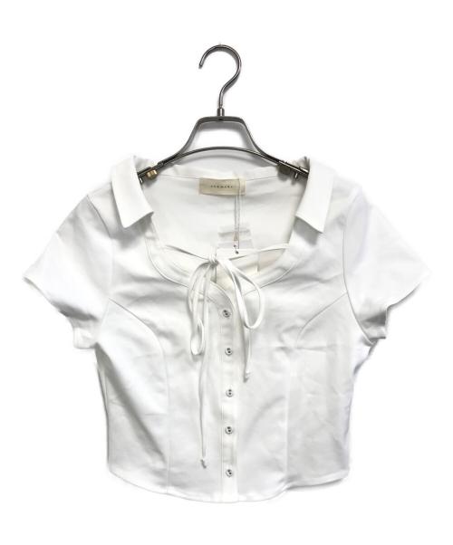 ANDMARY（アンドマリー）ANDMARY (アンドマリー) Carlie logo set up グレー×ホワイト サイズ:Fの古着・服飾アイテム