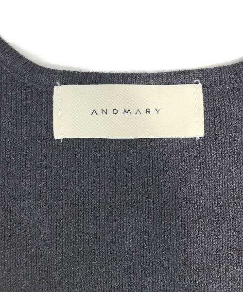 ANDMARY（アンドマリー）ANDMARY (アンドマリー) Carlie logo set up グレー×ホワイト サイズ:Fの古着・服飾アイテム