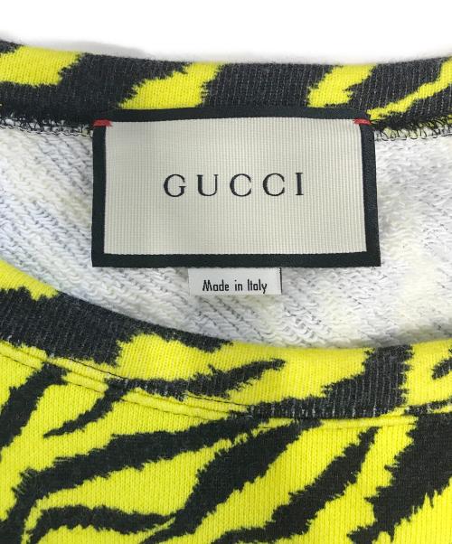 GUCCI（グッチ）GUCCI (グッチ) アニマル柄スウェット イエロー サイズ:Mの古着・服飾アイテム