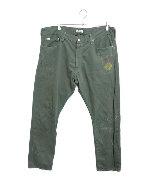 POLO RALPH LAUREN（ポロ・ラルフローレン）POLO RALPH LAUREN (ポロ・ラルフローレン) ステンシルデニムパンツ サイズ:38×30の古着・服飾アイテム