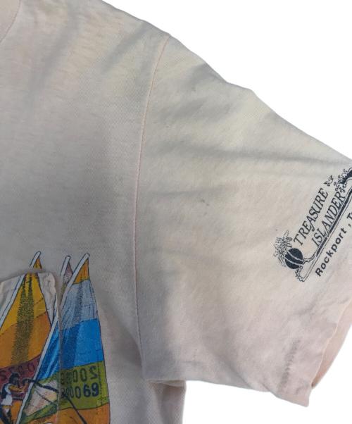 LEXINGTON（レキシントン）LEXINGTON (レキシントン) 70s 巻きプリントTシャツ ピンク サイズ:Sの古着・服飾アイテム