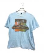 VINTAGEヴィンテージ）の古着「70s banjo fiddle & guitar festival(ンジョー・フィドル・アンド・ギター・フェスティバル)プリントTシャツ」｜スカイブルー