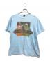 VINTAGE（ヴィンテージ）の古着「70s banjo fiddle & guitar festival(ンジョー・フィドル・アンド・ギター・フェスティバル)プリントTシャツ」｜スカイブルー