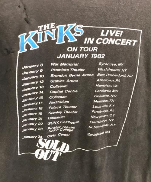 SCREEN STARS（スクリーンズスターズ）SCREEN STARS (スクリーンズスターズ) バThe Kinks(ザ・キンクス)バンドTシャツ ブラック サイズ:表記なしの古着・服飾アイテム