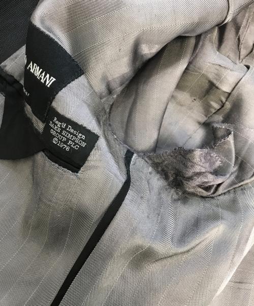 GIORGIO ARMANI（ジョルジョアルマーニ）GIORGIO ARMANI (ジョルジョアルマーニ) セットアップスーツ ブラック サイズ:56の古着・服飾アイテム