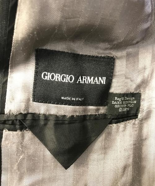GIORGIO ARMANI（ジョルジョアルマーニ）GIORGIO ARMANI (ジョルジョアルマーニ) セットアップスーツ ブラック サイズ:56の古着・服飾アイテム