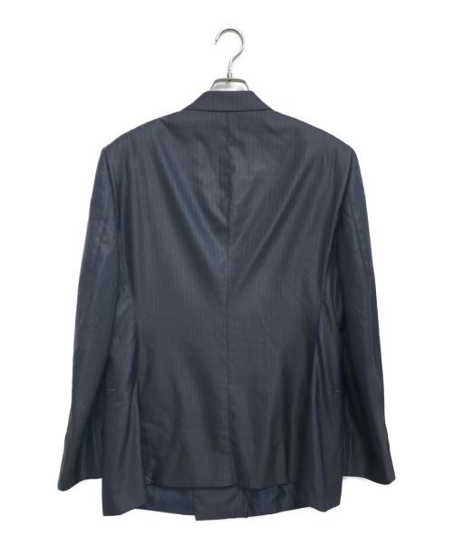 GIORGIO ARMANI（ジョルジョアルマーニ）GIORGIO ARMANI (ジョルジョアルマーニ) ストライプセットアップスーツ ネイビー サイズ:54の古着・服飾アイテム