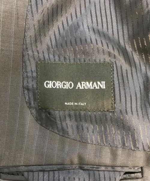 GIORGIO ARMANI（ジョルジョアルマーニ）GIORGIO ARMANI (ジョルジョアルマーニ) ストライプセットアップスーツ ネイビー サイズ:54の古着・服飾アイテム