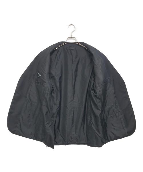GIORGIO ARMANI（ジョルジョアルマーニ）GIORGIO ARMANI (ジョルジョアルマーニ) ストライプセットアップスーツ ブラック サイズ:54の古着・服飾アイテム