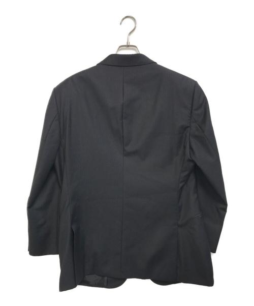 GIORGIO ARMANI（ジョルジョアルマーニ）GIORGIO ARMANI (ジョルジョアルマーニ) ストライプセットアップスーツ ブラック サイズ:54の古着・服飾アイテム