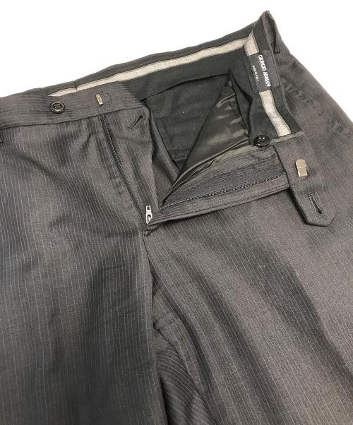 GIORGIO ARMANI（ジョルジョアルマーニ）GIORGIO ARMANI (ジョルジョアルマーニ) ストライプセットアップスーツ ブラック サイズ:54の古着・服飾アイテム