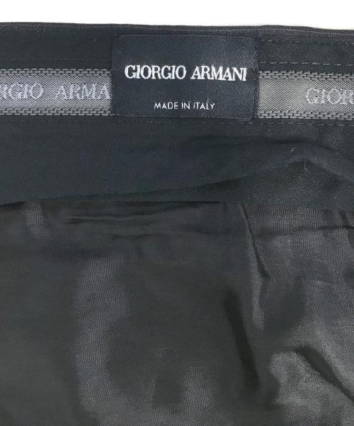GIORGIO ARMANI（ジョルジョアルマーニ）GIORGIO ARMANI (ジョルジョアルマーニ) ストライプセットアップスーツ ブラック サイズ:54の古着・服飾アイテム