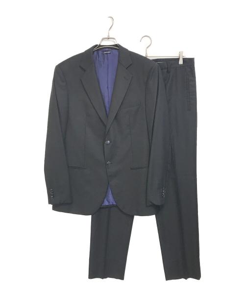 GIORGIO ARMANI（ジョルジョアルマーニ）GIORGIO ARMANI (ジョルジョアルマーニ) セットアップスーツ ブラック サイズ:54の古着・服飾アイテム