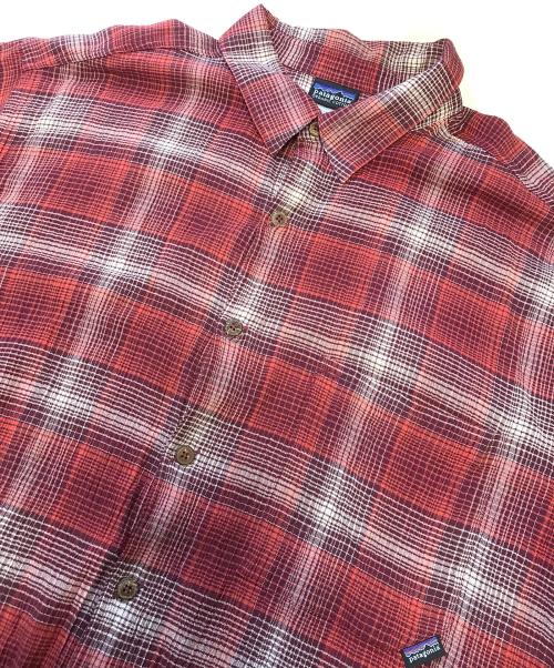 Patagonia（パタゴニア）Patagonia (パタゴニア) オーガニックコットンチェックシャツ レッド サイズ:Mの古着・服飾アイテム