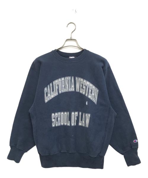 Champion（チャンピオン）Champion (チャンピオン) リバースウィーブスウェット ネイビー サイズ:LARGEの古着・服飾アイテム