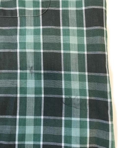 TOWN CRAFT（タウンクラフト）TOWN CRAFT (タウンクラフト) オープンカラーチェックシャツ グリーン サイズ:Mの古着・服飾アイテム