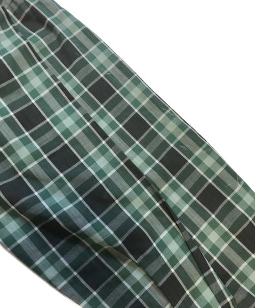 TOWN CRAFT（タウンクラフト）TOWN CRAFT (タウンクラフト) オープンカラーチェックシャツ グリーン サイズ:Mの古着・服飾アイテム