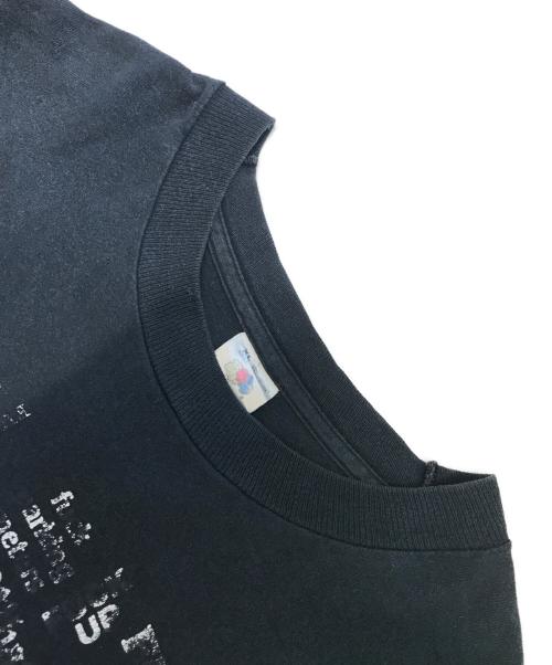 FRUIT OF THE LOOM（フルーツオブザルーム）FRUIT OF THE LOOM (フルーツオブザルーム) メッセージプリントTシャツ ブラック サイズ:XLの古着・服飾アイテム