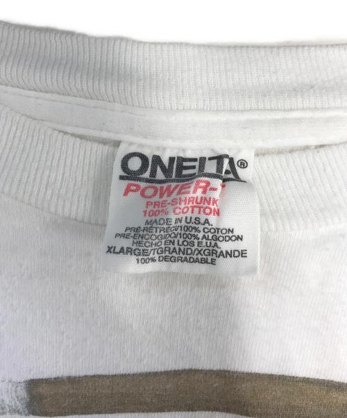 ONEITA（オニータ）ONEITA (オニータ) プリントTシャツ ホワイト サイズ:XLの古着・服飾アイテム