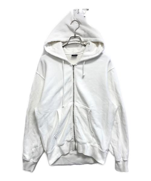 stussy（ステューシー）stussy (ステューシー) Buana Pigment Dyed Hoodie ホワイト サイズ:MEDIUMの古着・服飾アイテム
