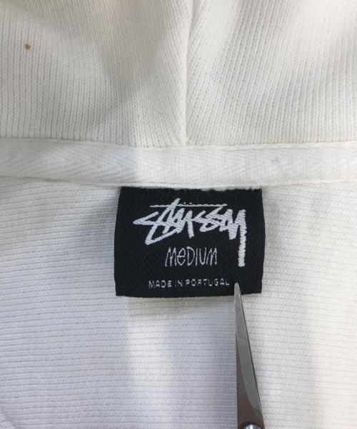 stussy（ステューシー）stussy (ステューシー) Buana Pigment Dyed Hoodie ホワイト サイズ:MEDIUMの古着・服飾アイテム