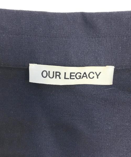 OUR LEGACY（アワーレガシー）OUR LEGACY (アワーレガシー) ILE PIQUET 長袖ポロシャツ ネイビー サイズ:48の古着・服飾アイテム