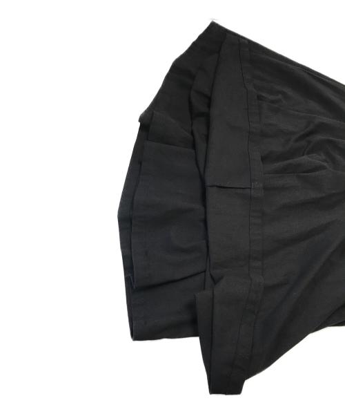 el conductorh（コンダクター）el conductorh (コンダクター) HAKAMA WIDE CROPPED TROUSERS ブラック サイズ:4の古着・服飾アイテム