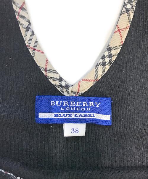 BURBERRY BLUE LABEL（バーバリー ブルー レーベル）BURBERRY BLUE LABEL (バーバリー ブルー レーベル) ホルターネックキャミソール ブラック サイズ:38の古着・服飾アイテム