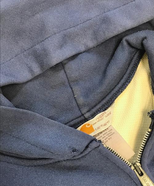 CarHartt（カーハート）CarHartt (カーハート) 裏サーマルジップパーカー ネイビー サイズ:Ｌの古着・服飾アイテム